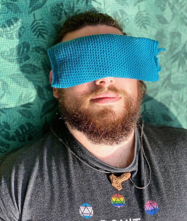 EyePillow setje - Turquoise / Bruin