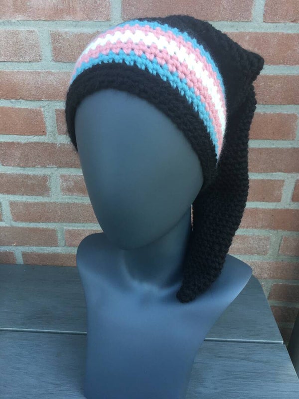 Pride "Nissehue" (pointed beanie) - Transgender
