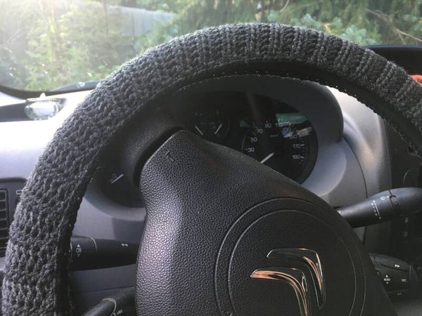 Steering Wheel Cover - charcoal grey