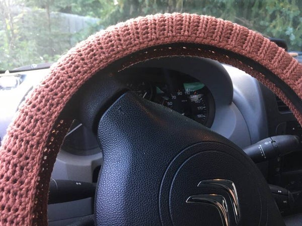 Steering Wheel Cover - ceder orange/brown