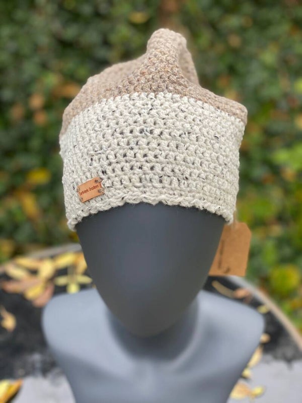 Two-Tone Beanie - Natuur & Beige