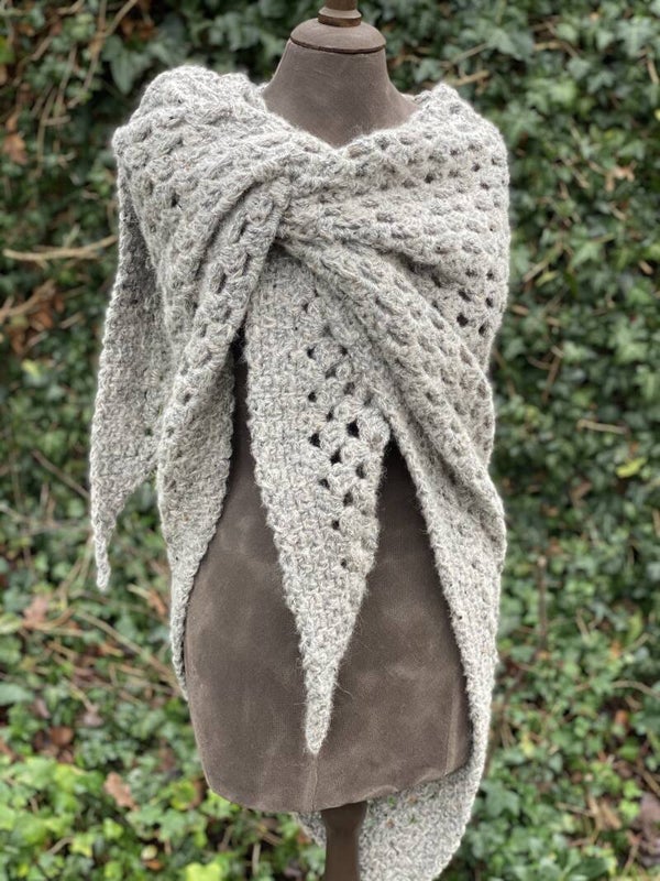 Big Hug - Grey-mix, w/ viscose and silk