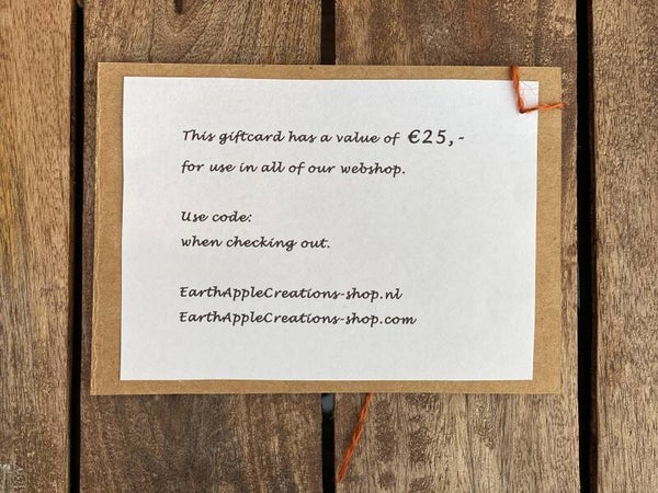 GiftCard - € 25,-