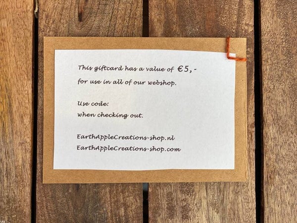 GiftCard - € 5,-