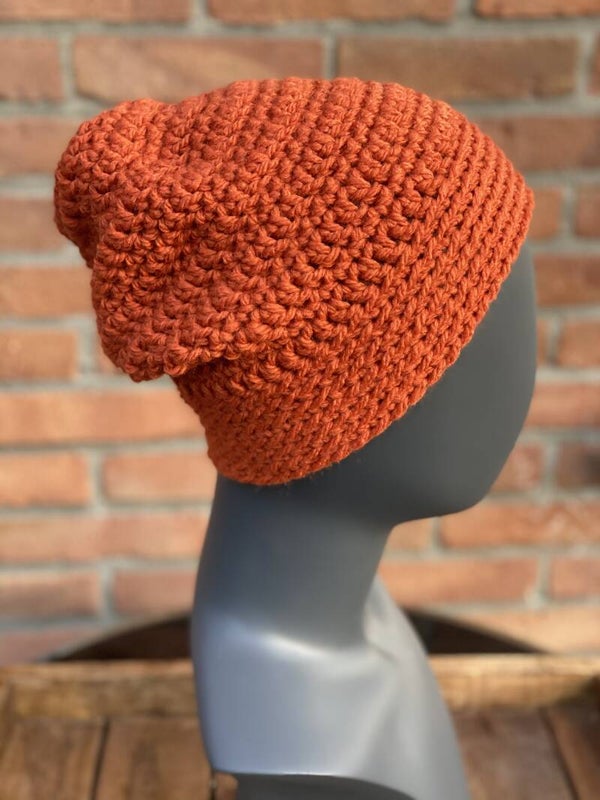 ChunkyBeanie - Roest, nul-wol