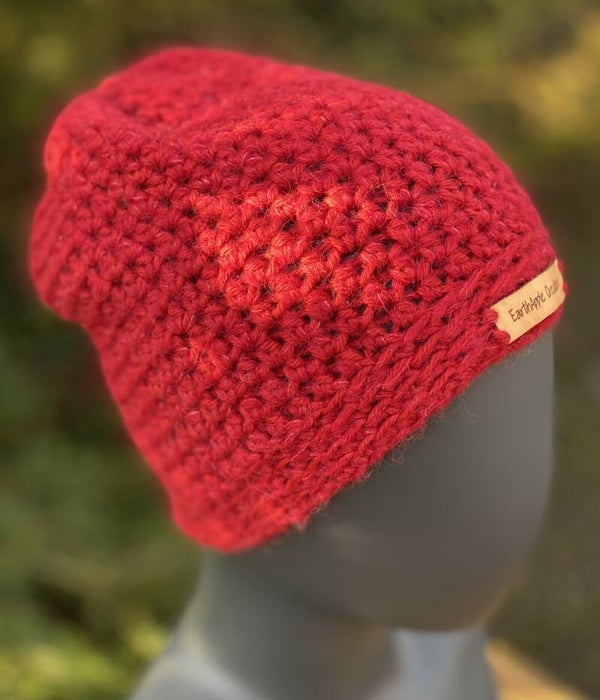 Beanie - Rood, m zijde