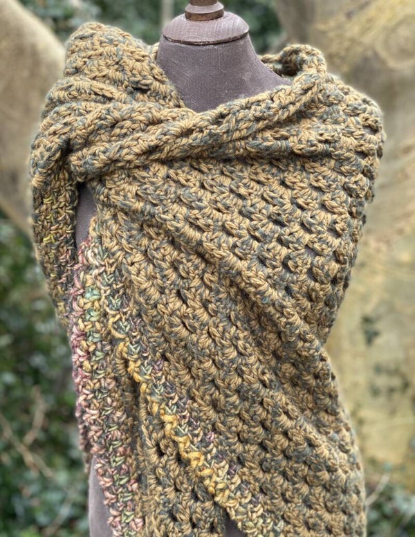 Big Hug - Olijf, met een gekleurd randje