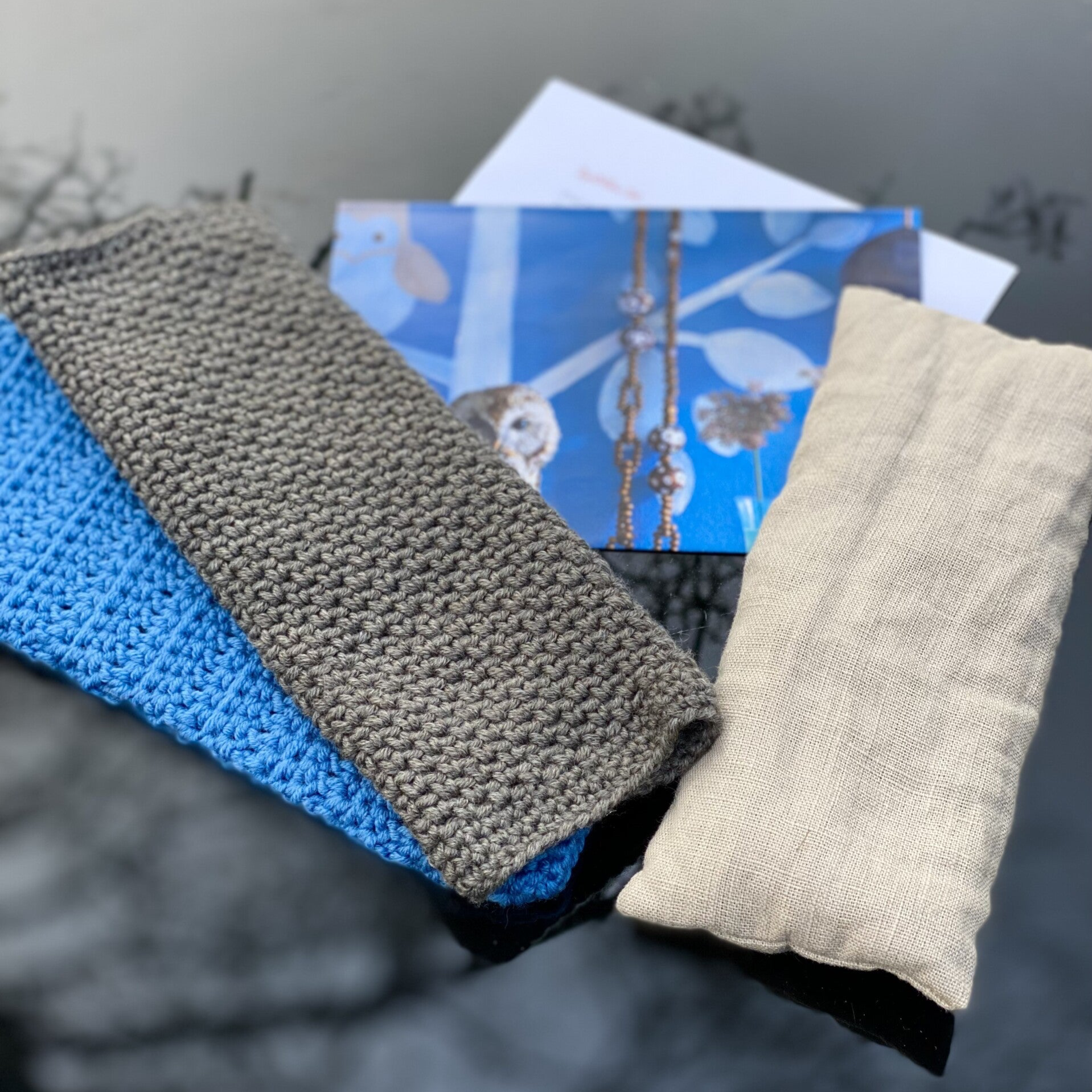 EyePillow set - Blauw-Grijs / Blue-Grey