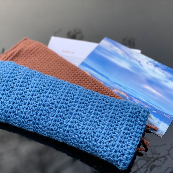 EyePillow set - Blauw-Baksteen / Blue-Brickred