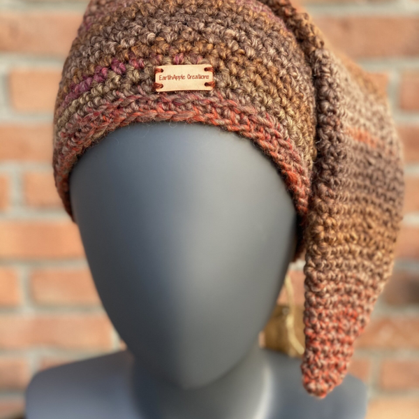 Long Beanie - Roestbruin / Rusty browns