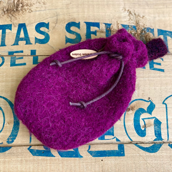 Buidel / Pouch - Wijnrood-paars - Winered-purple