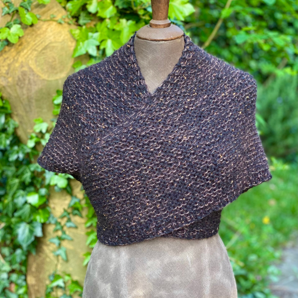 Hug - Zwart-Koper / Black-Copper. Incl fibula (speld / pin)