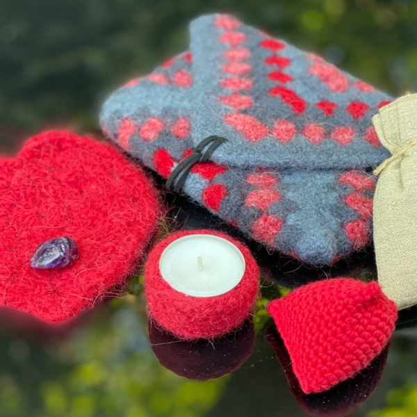 Emotional AirBag - Rood-Grijs / Red-Grey. Mét inhoud / Incl contents