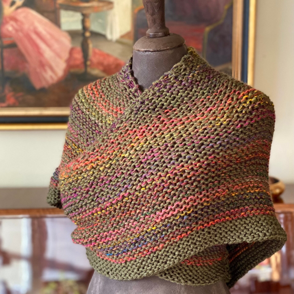 Hug - Bosgroen multikleur, nul-wol / Forest Green-multicolor, no-wool.