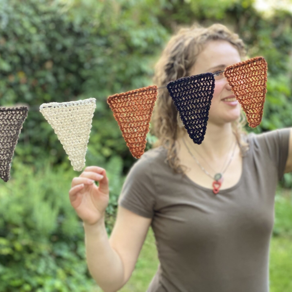 HappyFlags - Roest-Zwart-Natuur / Rust-Black-Offwhite