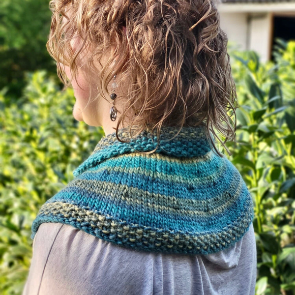 Claire's Collar - Groen & Groen, wol / Greens, wool
