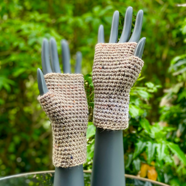 Mittens - Natuurbruin m spikkels / Natural bruin w 'spots'