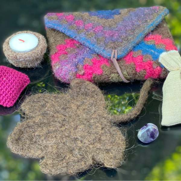 Emotional AirBag - Bruin-Blauw-Pink / Brown-Blue-Pink. Mét inhoud / Incl contents