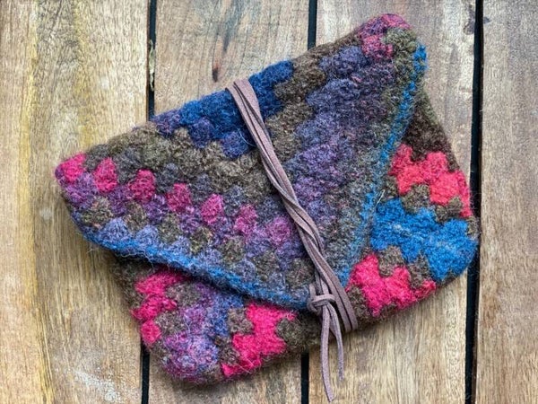 DownToEarthBag - Blue-Brown-Pink