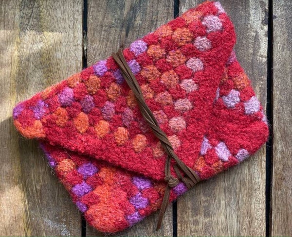 DownToEarthBag - Red-Orange-Lilac