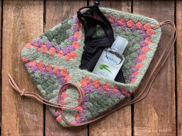 DownToEarthBag - Green-Orange-Lilac