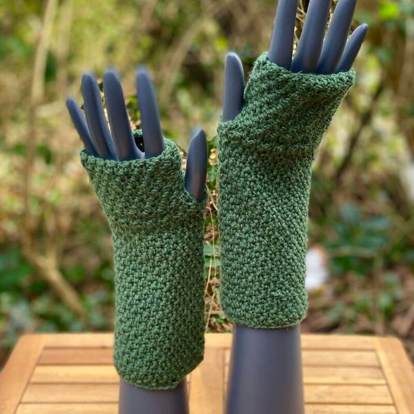 ArmWarmers - Groen / Green. Wol / Wool.