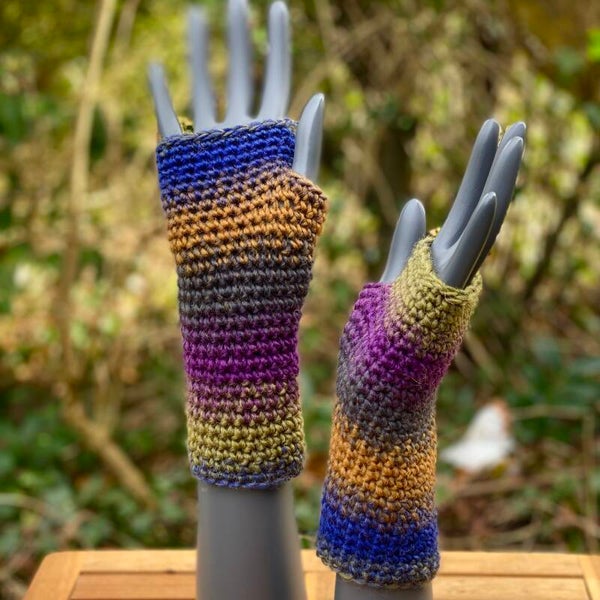 Mittens - Strepen / Stripes. Wol / Wool