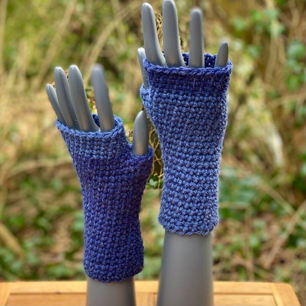 Mittens - Blauw / Blue. Wol / Wool
