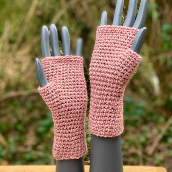 Mittens - Zacht Roze / Soft Pink. Wol / Wool