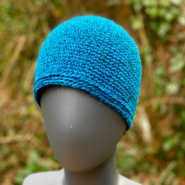 Birka Beanie - Turqouise. Wol / Turqoise. Wool