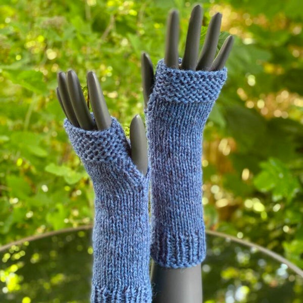 Armwarmers - Blauw / BLue. Wol / Wool.
