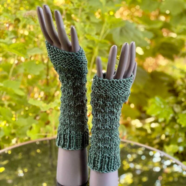 Armwarmers - Groen / Green. Wol / Wool.
