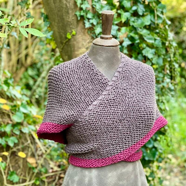 Hug - Lichtbruin-Paarsroze / Lightbriwn Purplerose. Nul wol / No wool.