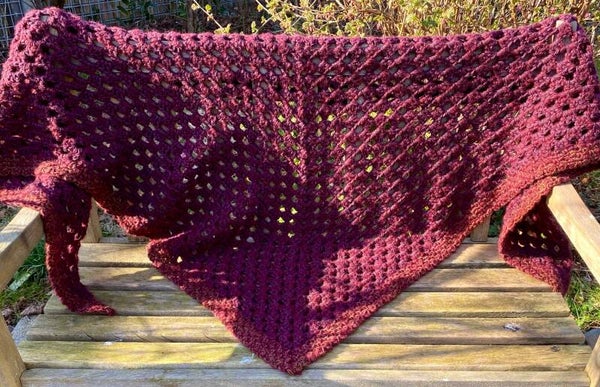 Big Hug - Koninklijk Purper m goud/bronze rand