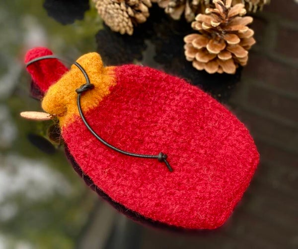 Buidel / Pouch - Rood-Oranje / Red-Orange