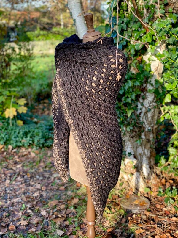 Big Hug - Zwart m Bruine rand / Black w Brown border