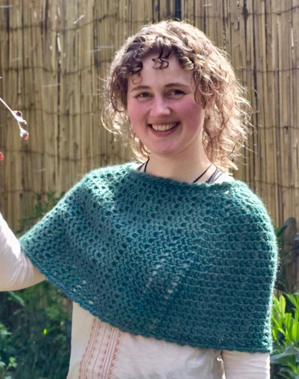 Korte Poncho - Groen