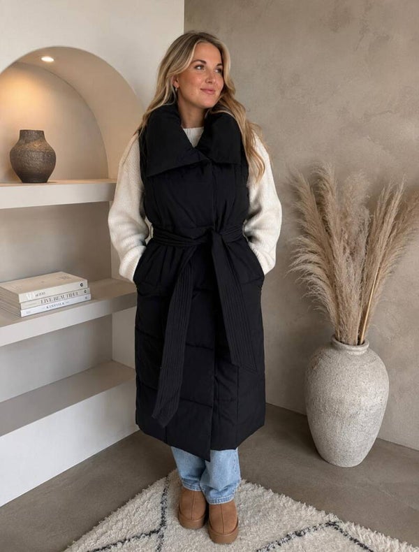 Bodywarmer met ceintuur