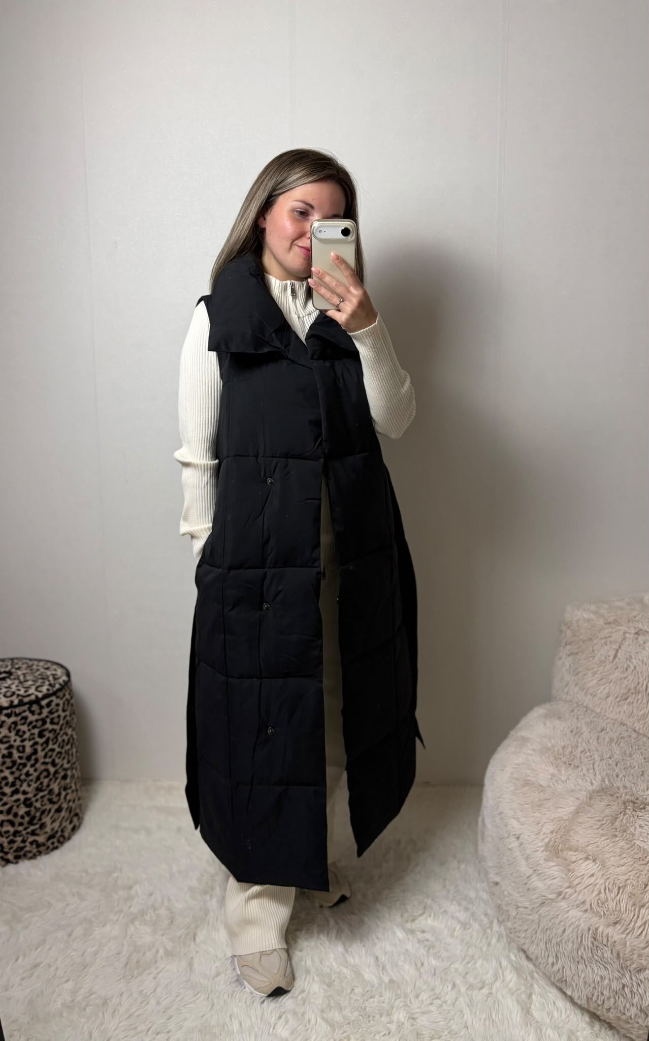 Bodywarmer met ceintuur