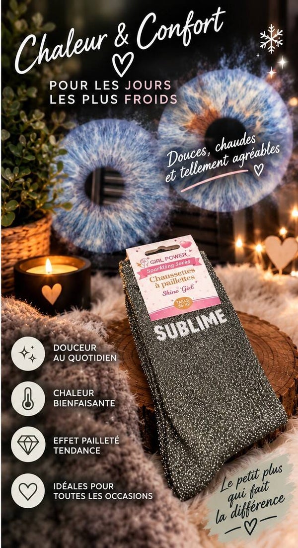 Chaussettes a paillettes