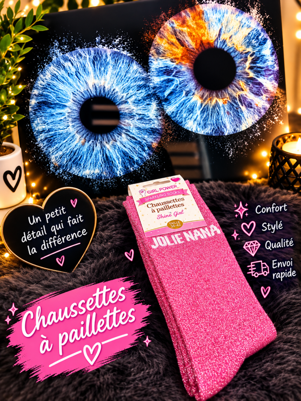 Chaussettes a paillettes jolie nana