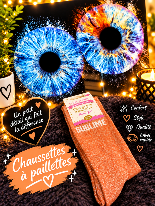 Chaussettes a paillettes sublime