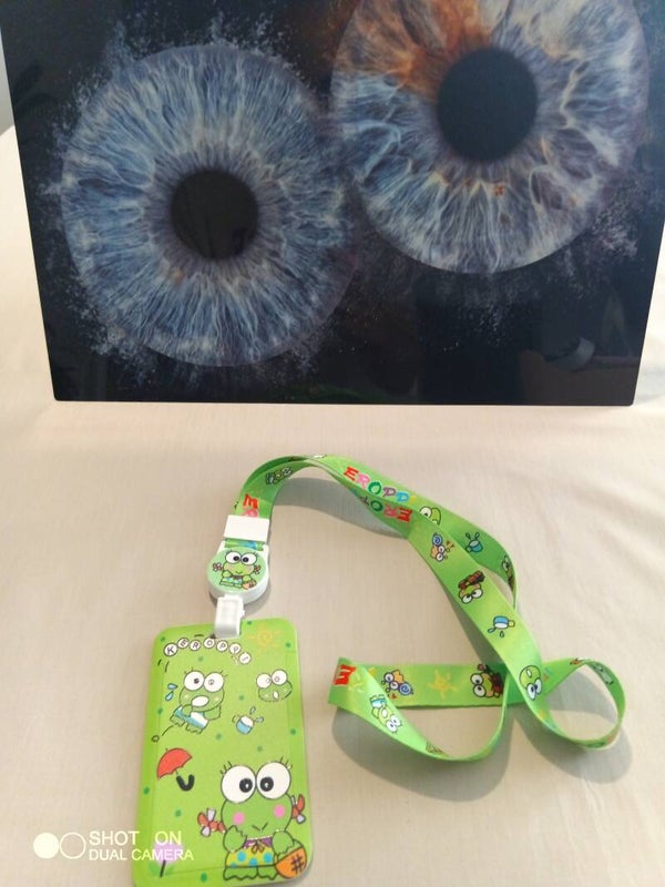 Porte badge grenouille