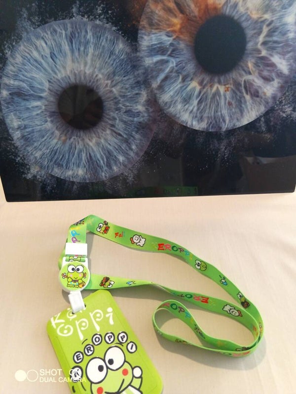 Porte badge grenouille