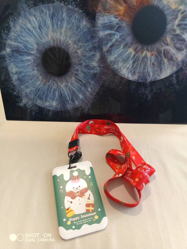 Porte badge noël
