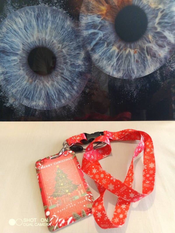 Porte badge noël