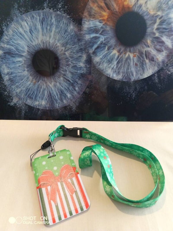 Porte badge noël