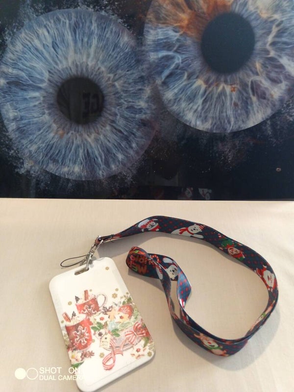 Porte badge noël