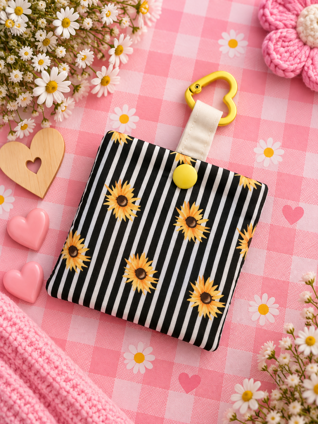 Sunflower stripe headphone case