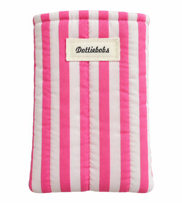 Pink candy stripe kindle sleeve